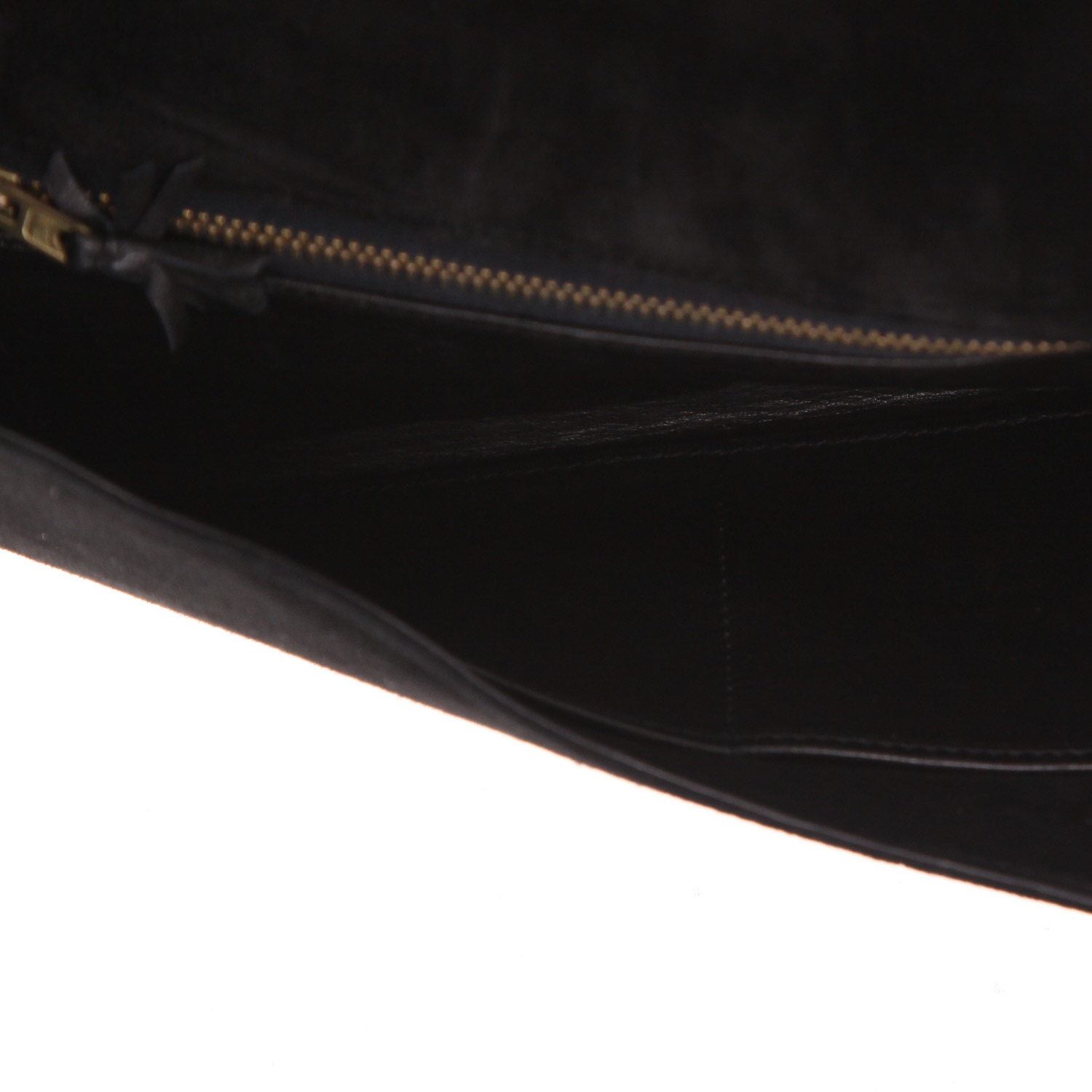 Pochette Hermès  Vintage en veau doblis noir - Detail D3