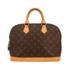 Bolso de mano Louis Vuitton  Alma en lona Monogram marrón y cuero natural - 360 thumbnail