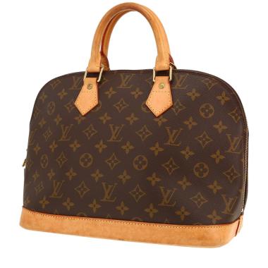 Sac à main Louis Vuitton  Alma en toile monogram marron et cuir naturel