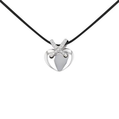 Pendentif Chaumet Lien grand modèle en or blanc et diamants