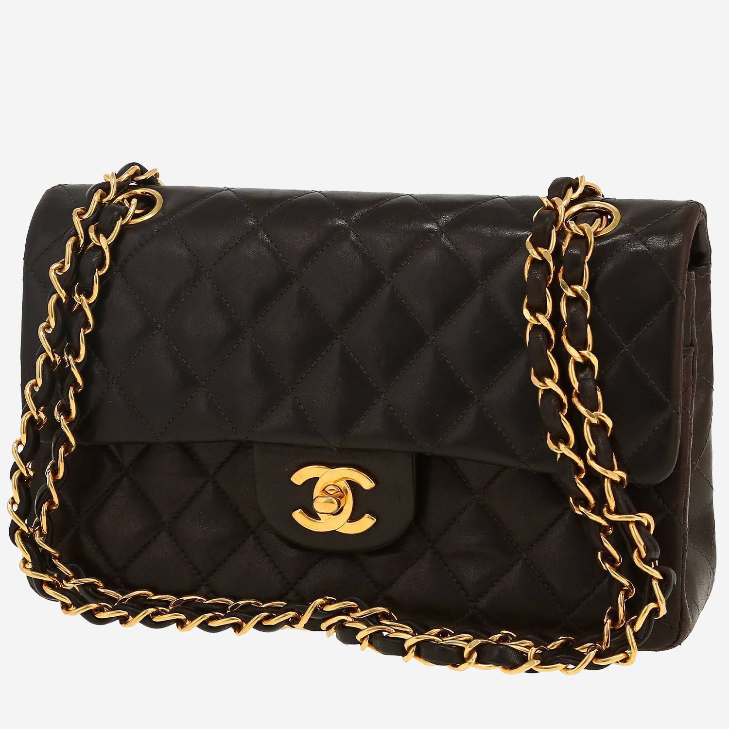 Borsa Chanel  Timeless Petit in pelle trapuntata marrone
