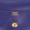 Hermès  Rio pouch  in royal blue box leather - Detail D2 thumbnail