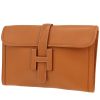 Hermès  Jige pouch  in gold Courchevel leather - 00pp thumbnail