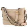 Chanel  Gabrielle  small model  shoulder bag  in beige quilted leather - 00pp thumbnail