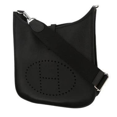 Sac bandoulière Hermès  Evelyne III en cuir togo noir