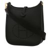 Bolso bandolera Hermès  Mini Evelyne en cuero taurillon clémence negro - 00pp thumbnail