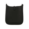 Bolso bandolera Hermès  Mini Evelyne en cuero taurillon clémence negro - Detail D4 thumbnail