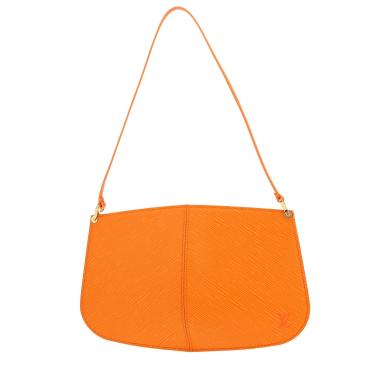 Borsa Louis Vuitton  Demi Lune in pelle Epi arancione