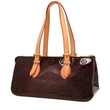 Borsa Louis Vuitton  Rosewood in pelle verniciata monogram plum e pelle naturale