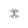 Open Messika Théa ring in white gold and diamonds - 360 thumbnail