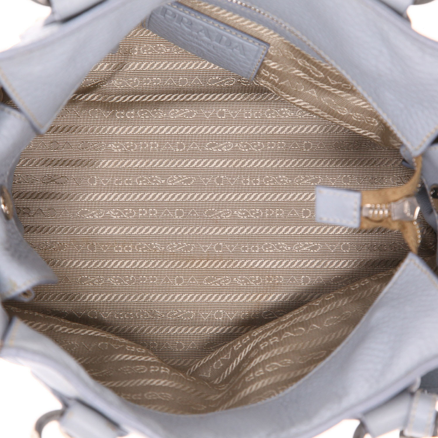 Borsa Prada   in pelle blu - Detail D3