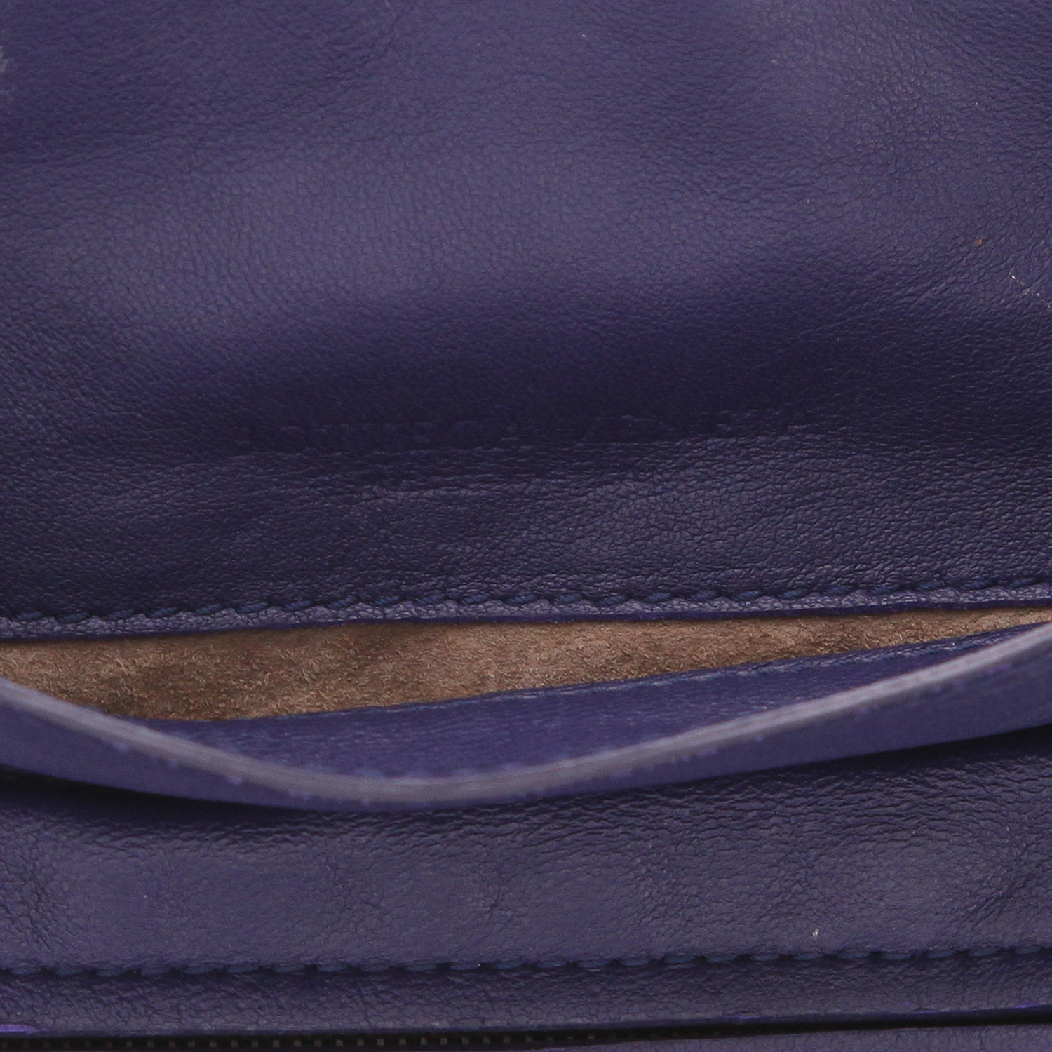 Bolso bandolera Bottega Veneta   en cuero intrecciato azul - Detail D2
