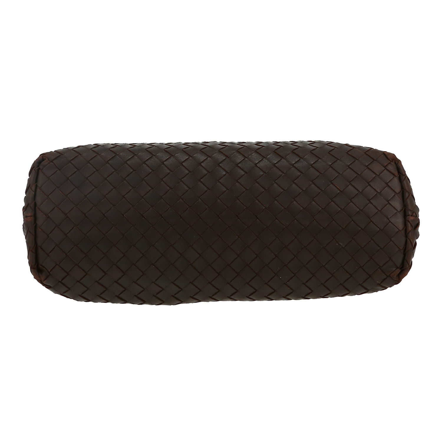 Bottega Veneta  Olimpia shoulder bag  in brown intrecciato leather - Detail D1