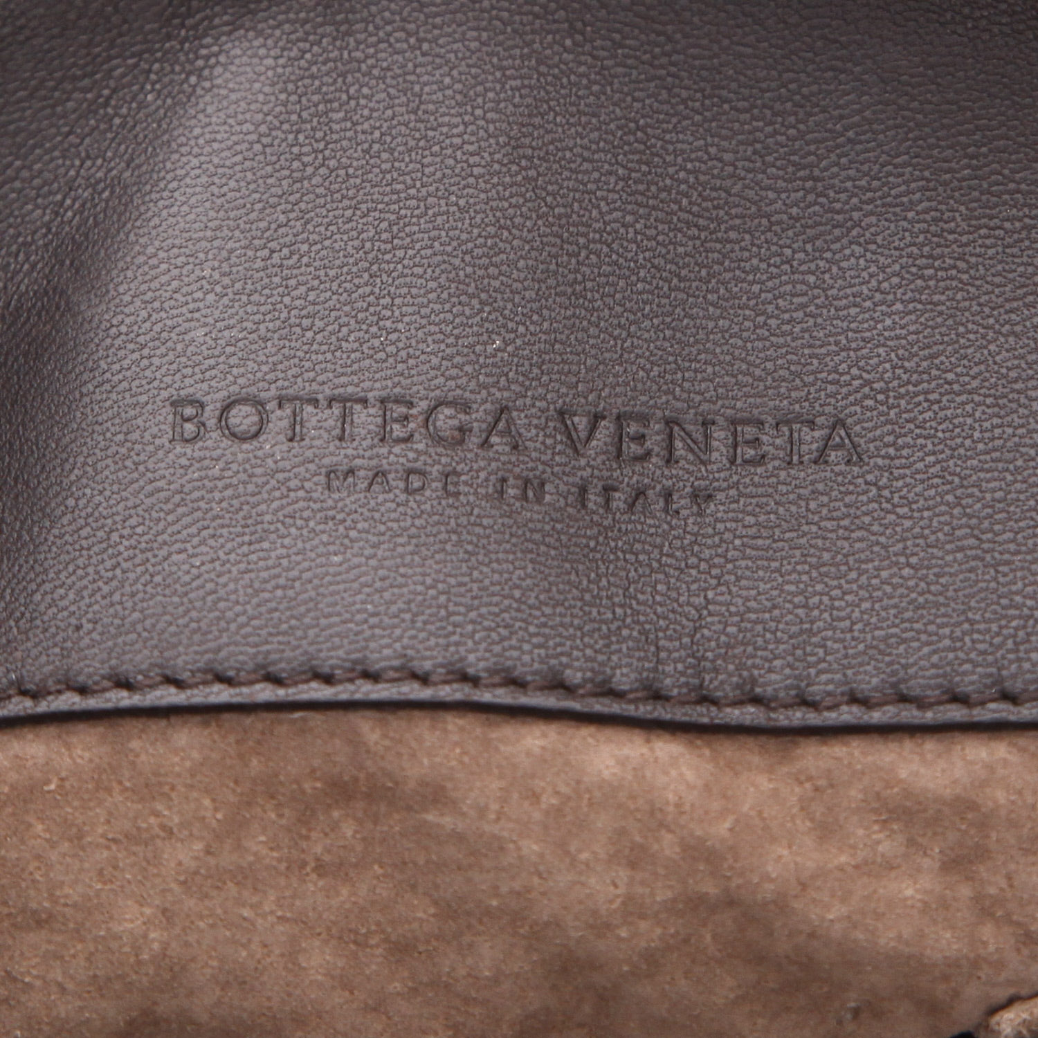 Borsa a tracolla Bottega Veneta  Olimpia in pelle intrecciata marrone - Detail D2