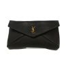 Pochette Saint Laurent  Enveloppe en cuir noir - 360 thumbnail