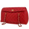 Chanel   shoulder bag  in red quilted leather - 00pp thumbnail