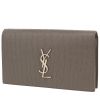 Pochette Saint Laurent  Kate en cuir gris - 00pp thumbnail