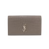 Pochette Saint Laurent  Kate en cuir gris - 360 thumbnail