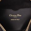 Bolso de mano Dior  Vibe Hobo en cuero cannage negro y cuero blanco - Detail D2 thumbnail