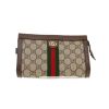 Gucci  Ophidia pouch  in beige "sûpreme GG" canvas  and brown leather - 360 thumbnail