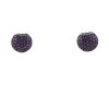 Boucheron Tentation Macaron earrings in white gold and amethyst - 360 thumbnail