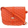 Bolso bandolera Goyard  Belvedère en tela Goyardine naranja y cuero naranja - 00pp thumbnail