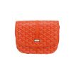 Bolso bandolera Goyard  Belvedère en tela Goyardine naranja y cuero naranja - Detail D4 thumbnail