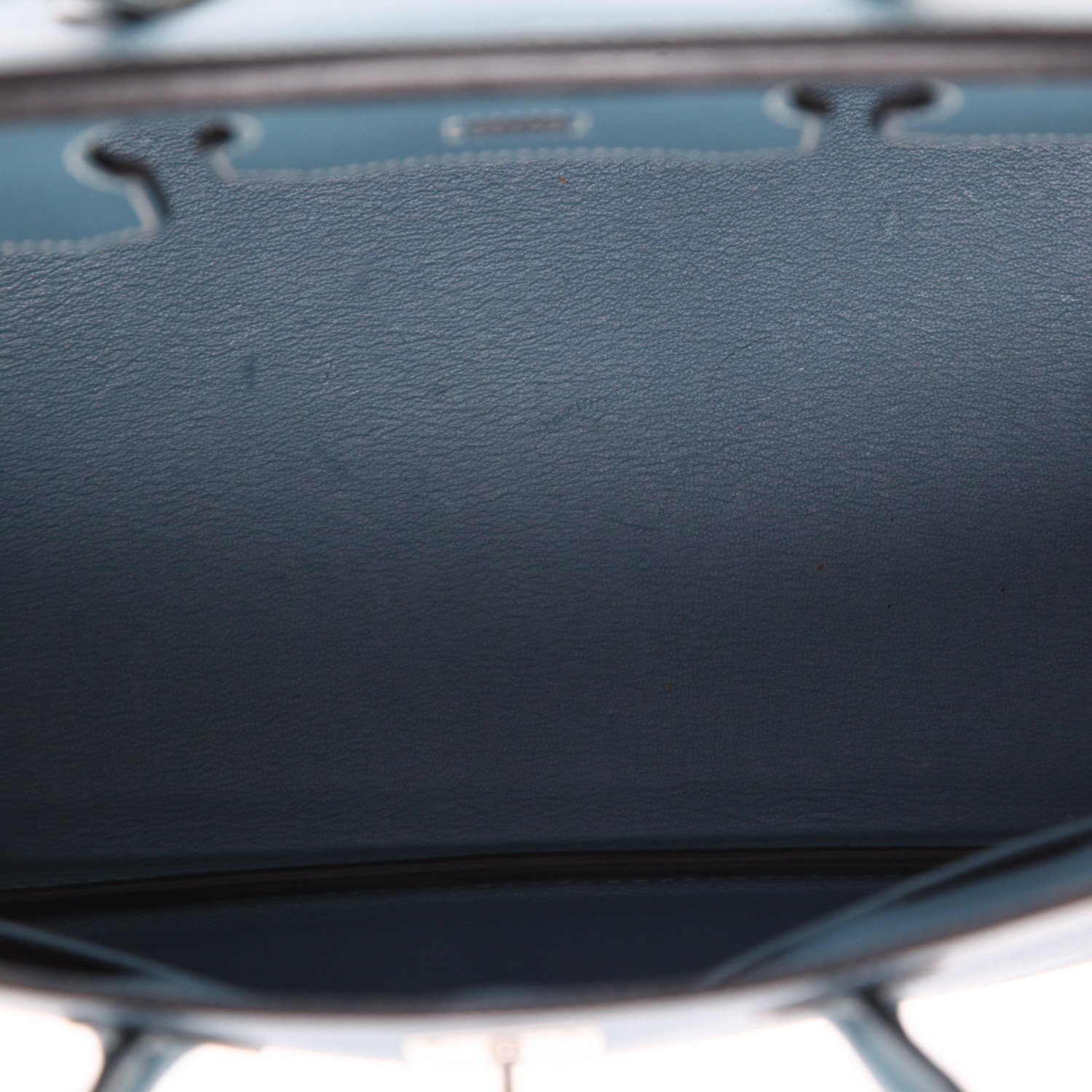 Borsa Hermès  Birkin 35 cm in pelle Epsom blu - Detail D4