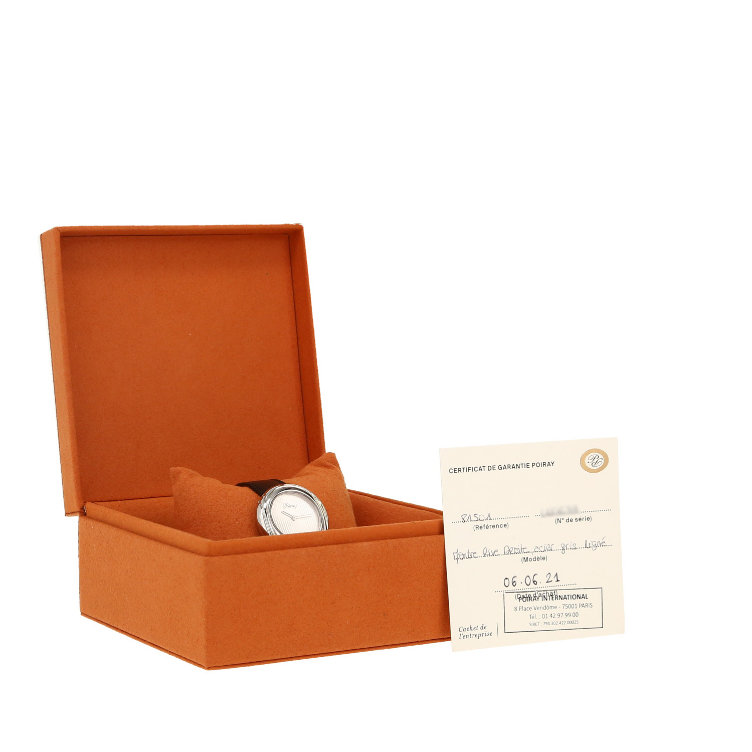 Reloj Poiray Rive Droite de acero Circa 2021