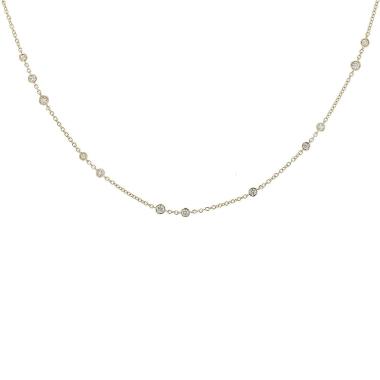 Collana    in oro giallo e diamanti