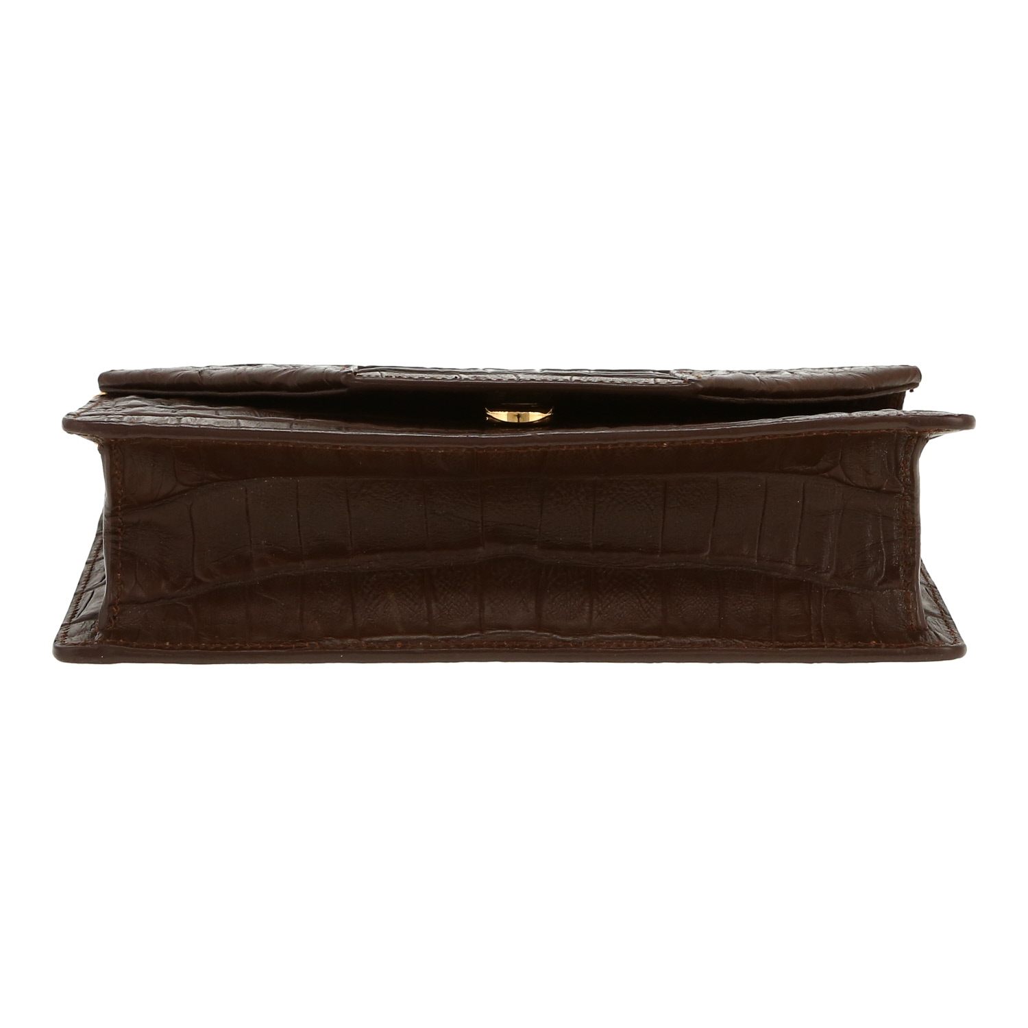 Borsa a tracolla Saint Laurent  Betty in pelle marrone - Detail D1