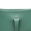 Hermès  Mini Evelyne shoulder bag  in green leather taurillon clémence - Detail D2 thumbnail