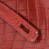 Bolso de mano Hermès  Birkin 30 cm en cocodrilo niloticus rojo - Detail D4 thumbnail