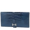 Hermès  Bearn wallet  in blue jean alligator - 00pp thumbnail