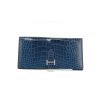 Hermès  Bearn wallet  in blue jean alligator - 360 thumbnail