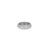 Bague bandeau en or blanc et diamants - 360 thumbnail