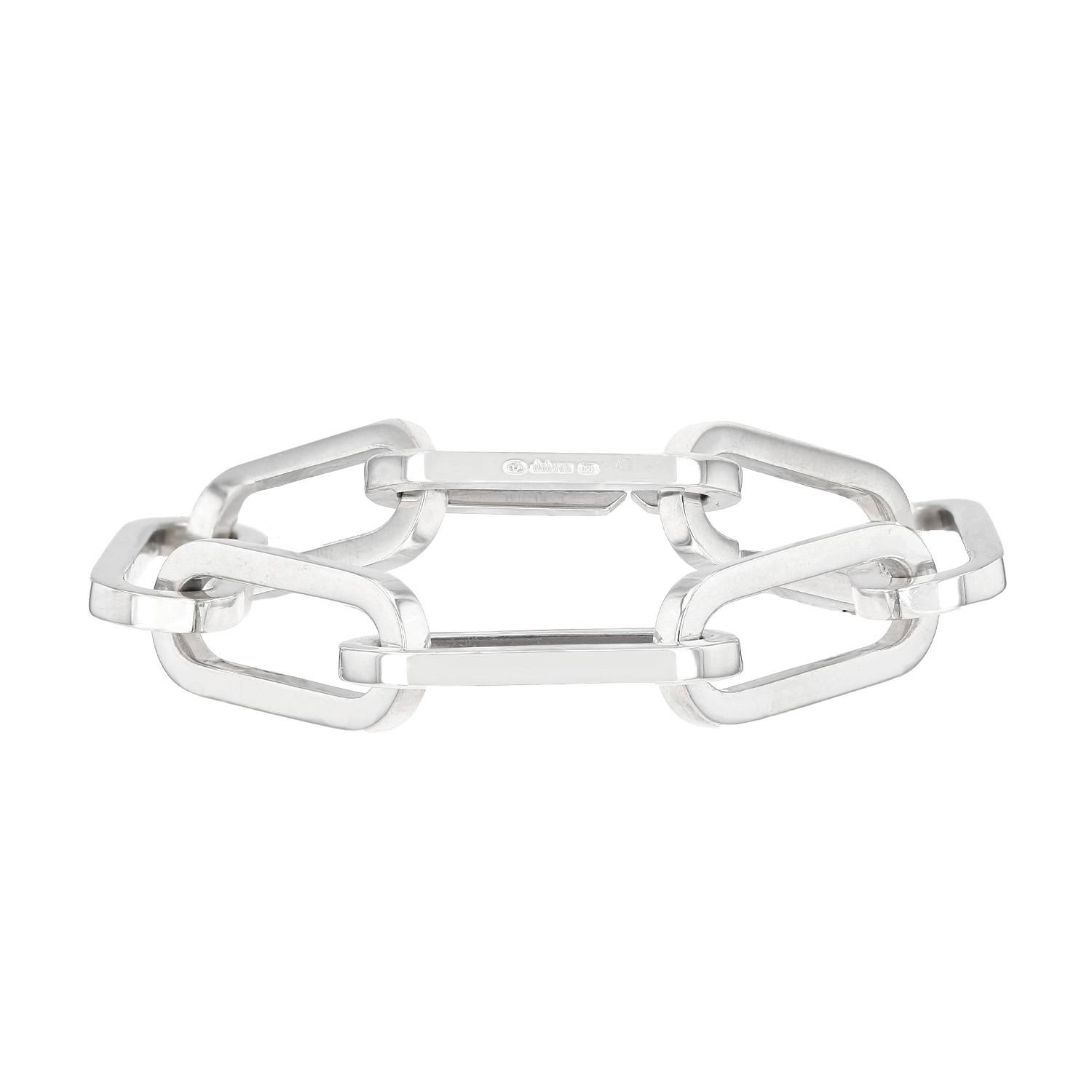 Bracciale Dinh Van Maillons taglia XL in argento