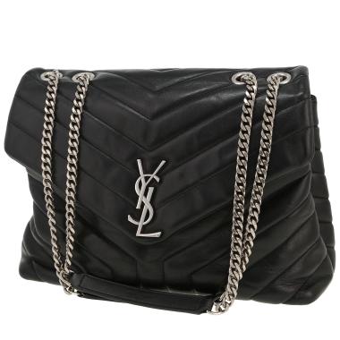 Saint laurent monogram medium leather shoulder bag sale