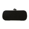 Bottega Veneta  Knot pouch  in black canvas - 360 thumbnail