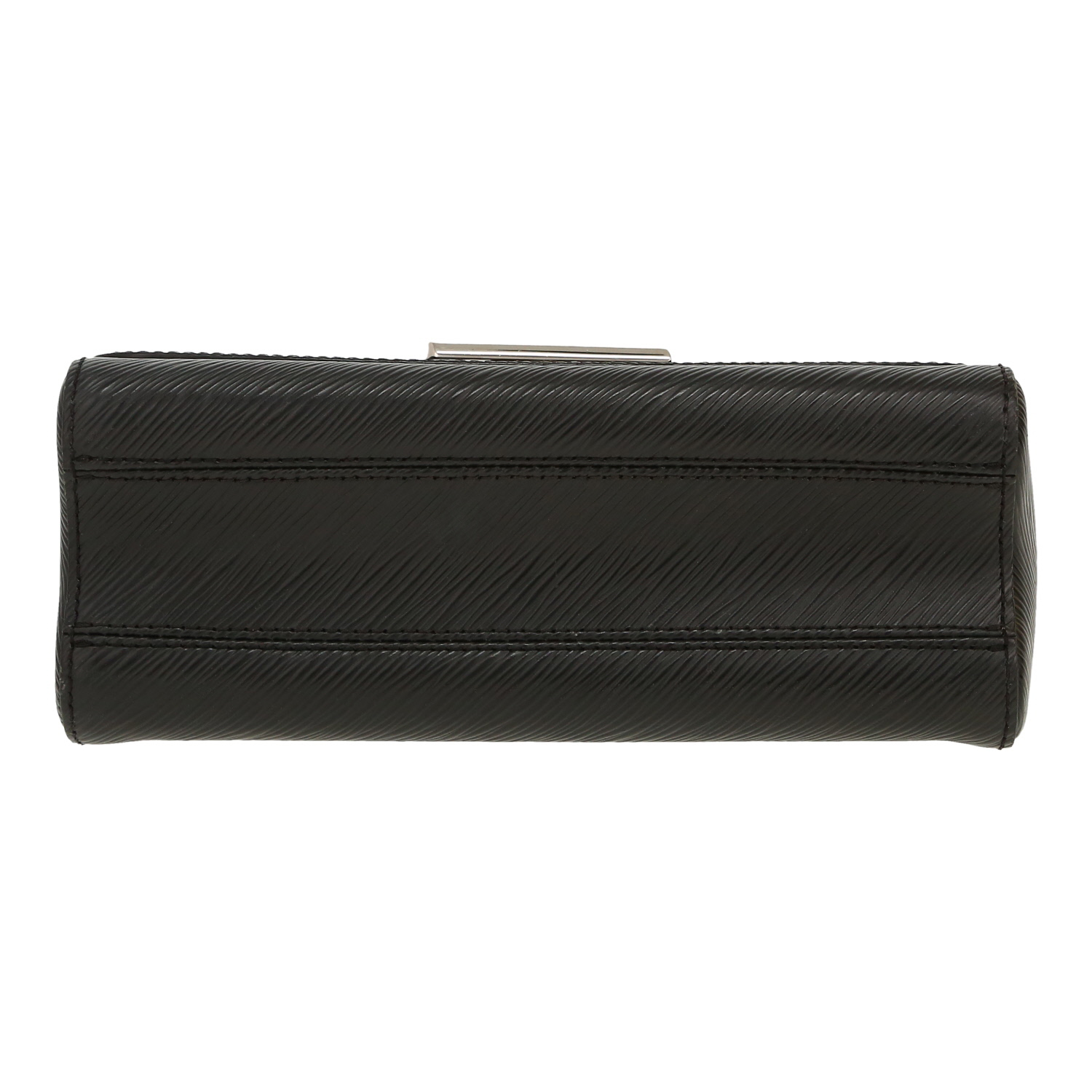 Louis Vuitton  Twist medium model  shoulder bag  in black epi leather - Detail D1