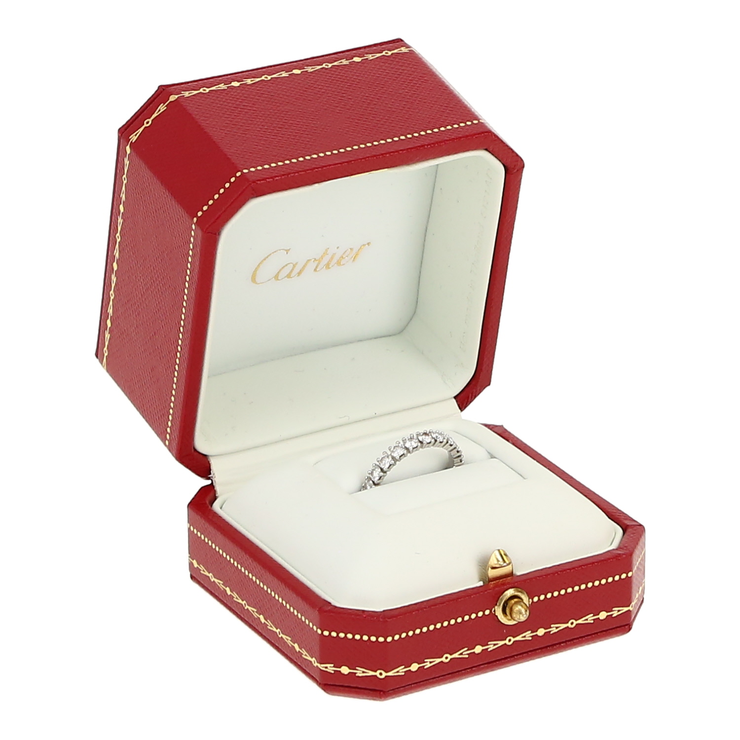 Fede nuziale Cartier Destinée in platino e diamanti - Detail D2