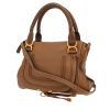 Chloé  Marcie handbag  in brown grained leather - 00pp thumbnail