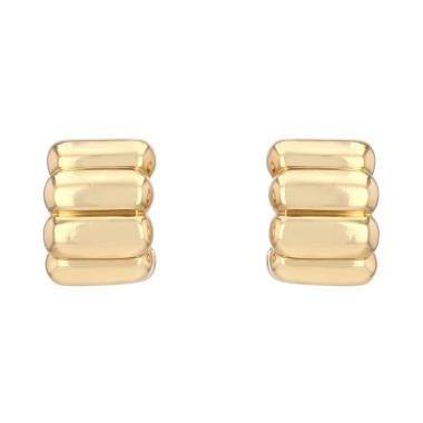 Pendientes con clip O.J. Perrin  de oro amarillo