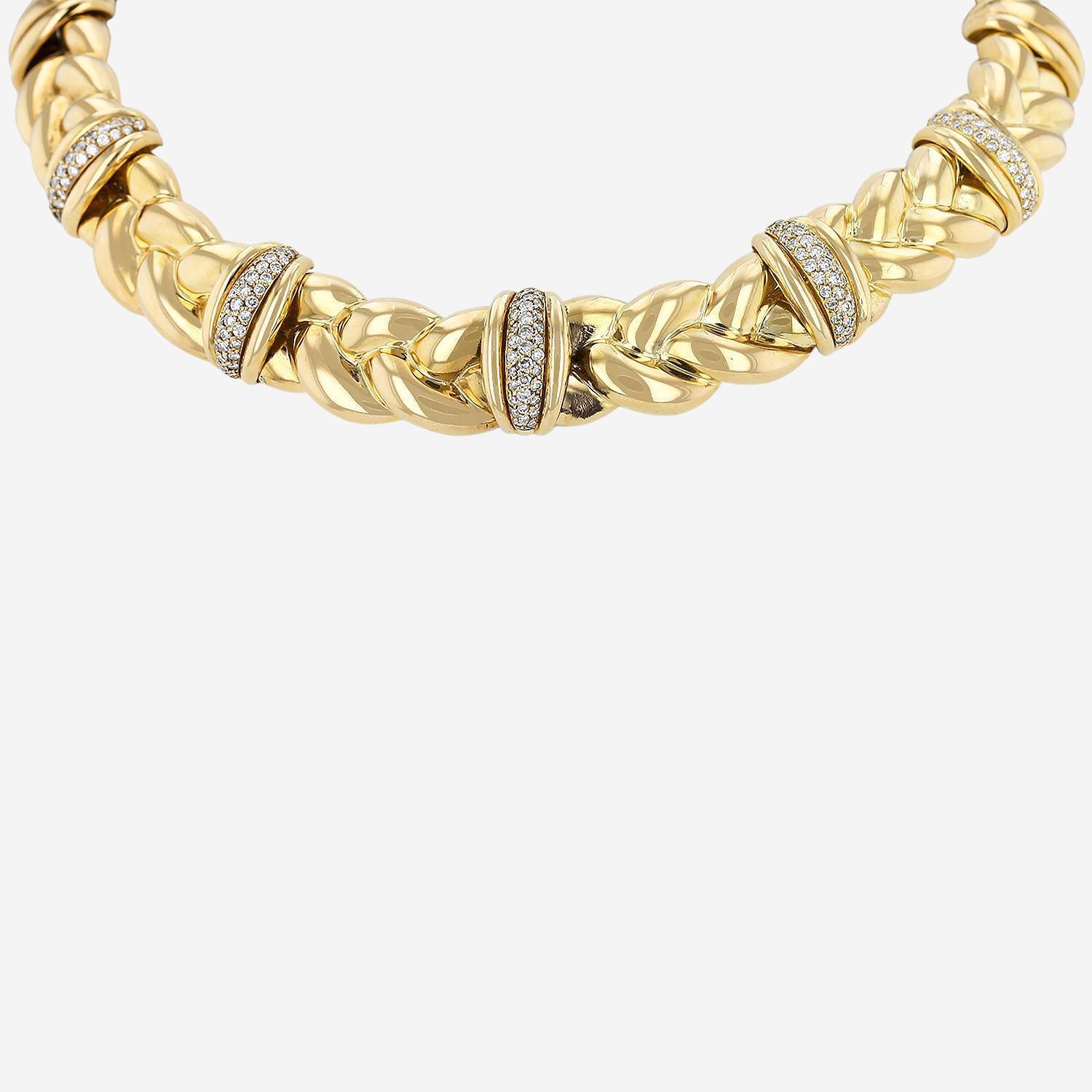O.J. Perrin necklace in yellow gold and diamonds - 00pp