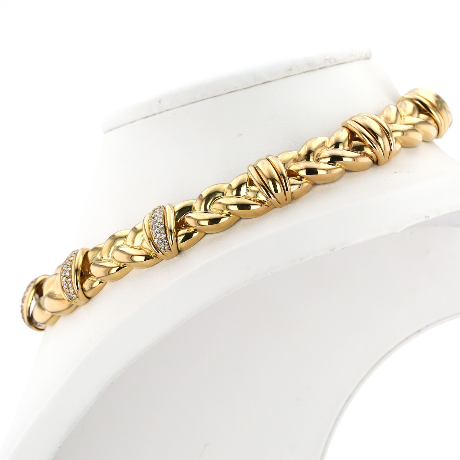 O.J. Perrin necklace in yellow gold and diamonds - Detail D3