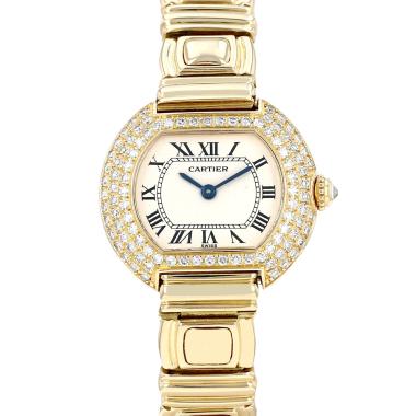 Orologio Cartier Ellipse in oro giallo e diamanti Ref: Cartier - 8057  Circa 1990