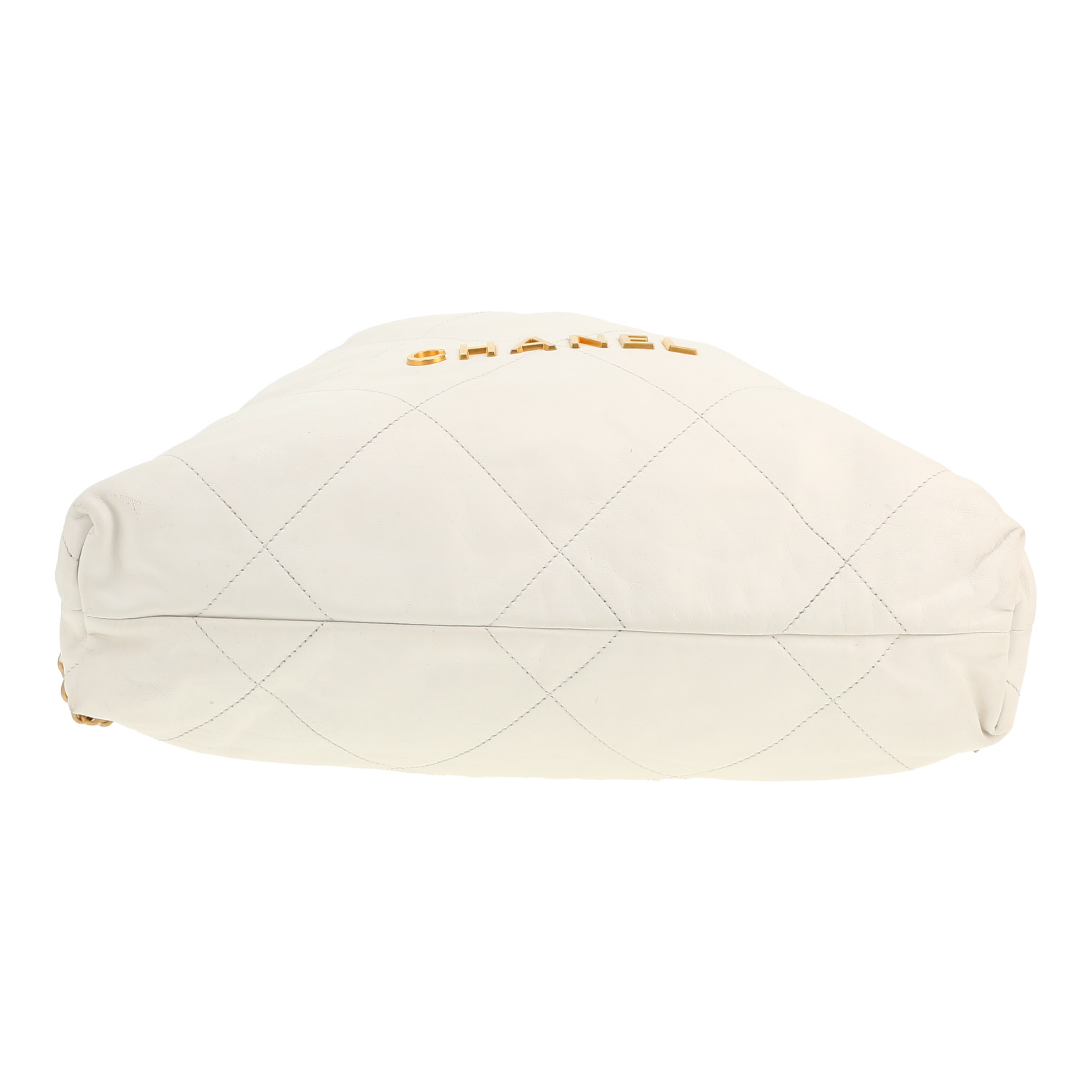 Chanel  22 backpack  in white leather - Detail D1