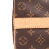 Bolsa de viaje Louis Vuitton  Keepall 50 en lona Monogram marrón y cuero natural - Detail D2 thumbnail