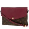 Bolso bandolera Louis Vuitton  Aurore en lona Monogram marrón y cuero color burdeos - 00pp thumbnail