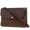 Borsa a tracolla Louis Vuitton  Aurore in tela a scacchi ebana e pelle marrone - 00pp thumbnail